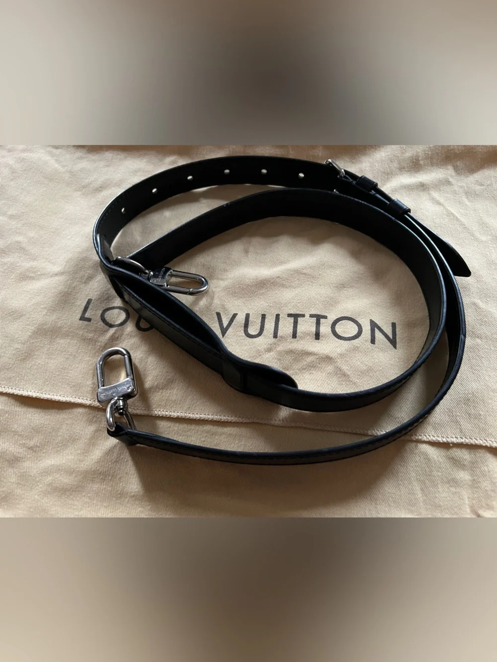 Authentic Louis Vuitton Monogram Macassar Porte Documents Voyage PDV Pm Bag